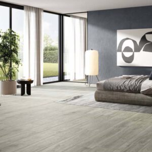 Houtlook vloertegels slaapkamer