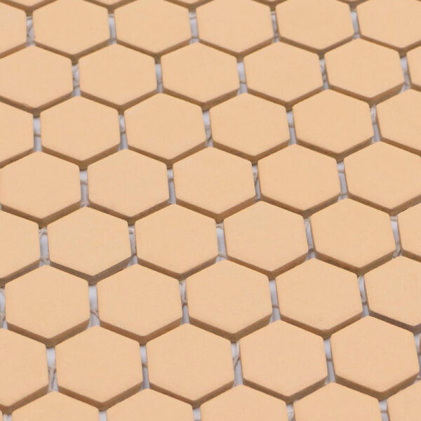 oranje mozaïek tegeltjes Hexogram