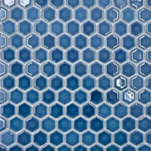 Hexogram mozaïek tegels blauw