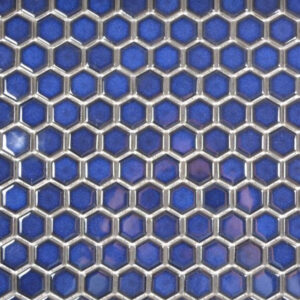 Hexogram mozaïek tegels blauw