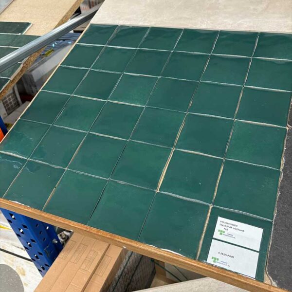 Groene wandtegel 10x10