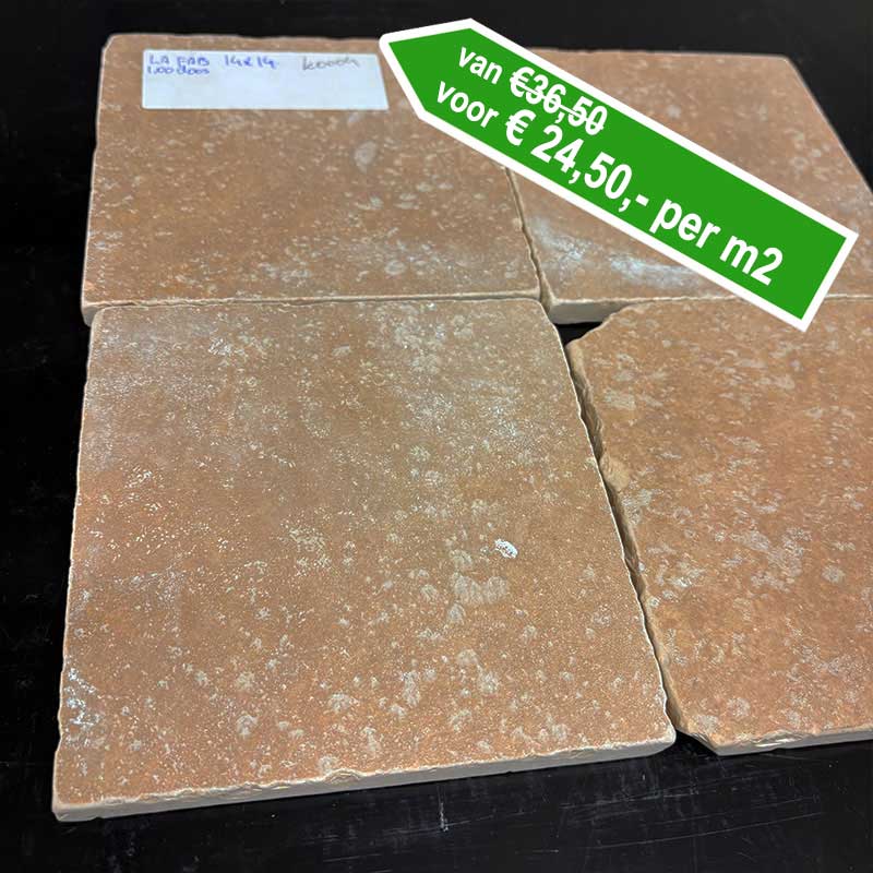 Partijdeal La Fabrica donker taupe getrommeld K0004