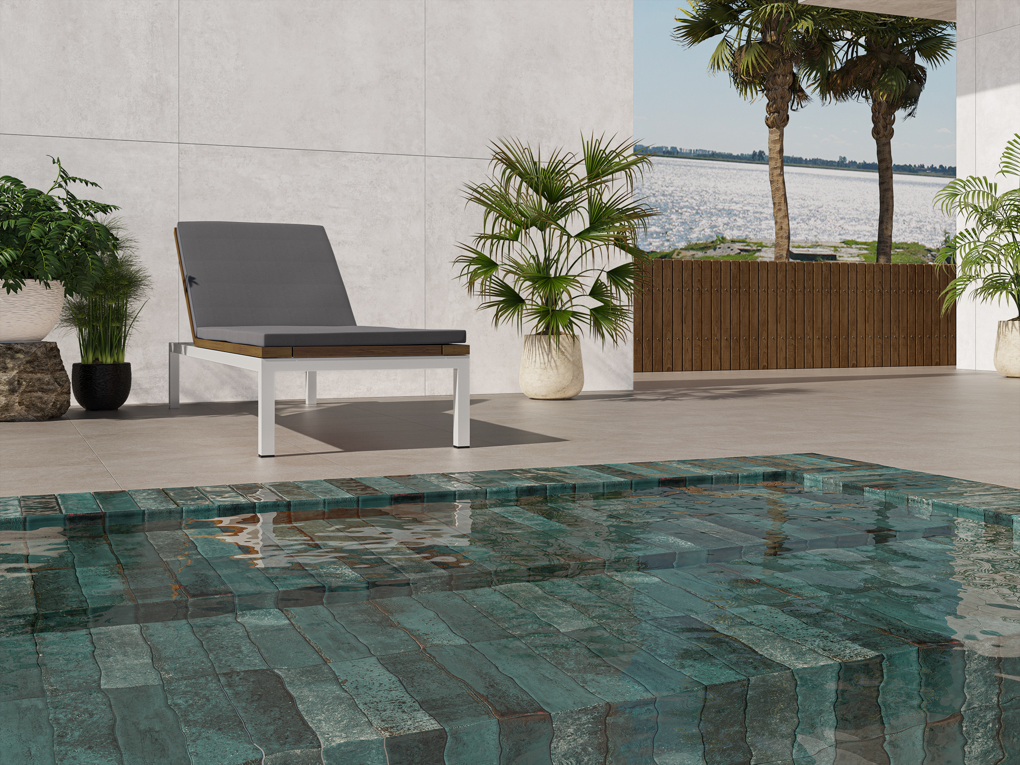 Langwerpige wandtegel groen - Afbeelding 3